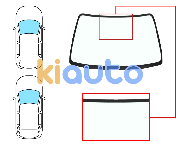 Parabrisas toyota carina 1992-1997 4/5 puertas / familiar / delantero / azul Eurocode 8282ABL