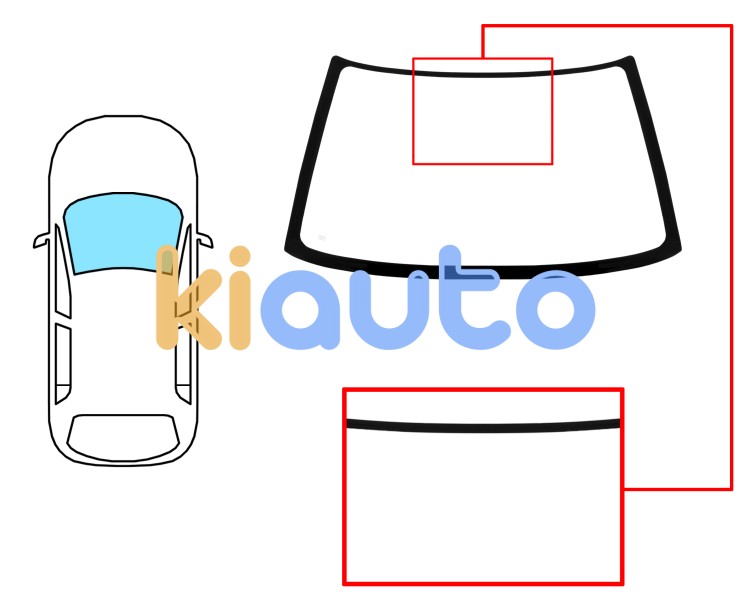 Parabrisas toyota corolla 1987-1992 5 puertas liftback / delantero / azul Eurocode 8260ABL