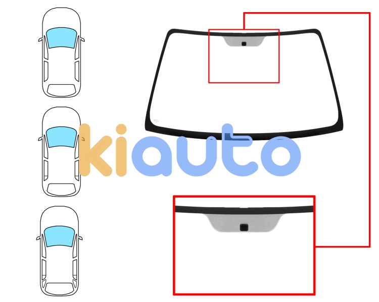 Parabrisas toyota corolla 1997-2000 3/4/5 puertas / familiar / delantero / verde / con base espejo Eurocode 8304AGN1P