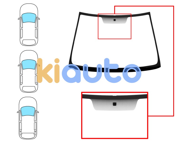 Parabrisas toyota corolla 2001-2004 3/4/5 puertas / familiar / delantero / verde / con base espejo Eurocode 8340AGN