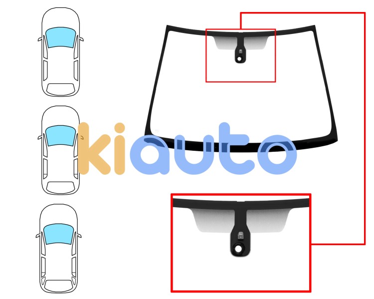 Parabrisas toyota corolla 2004-2007 3/4/5 puertas / familiar / delantero / verde / con base espejo / con sensor redondo Eurocode 8340AGSM2P