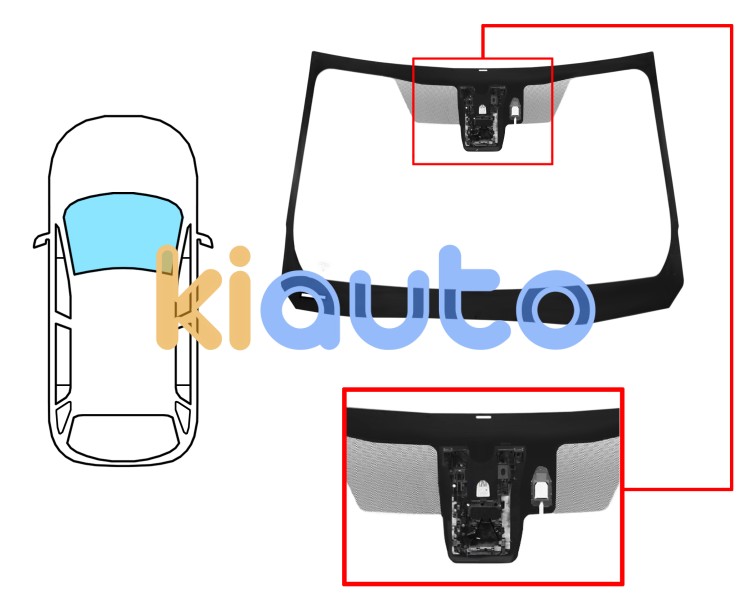 Parabrisas toyota corolla cross 2022-2025 delantero / verde / acustico / con soporte camara / con sensor Eurocode 8448AGACMV