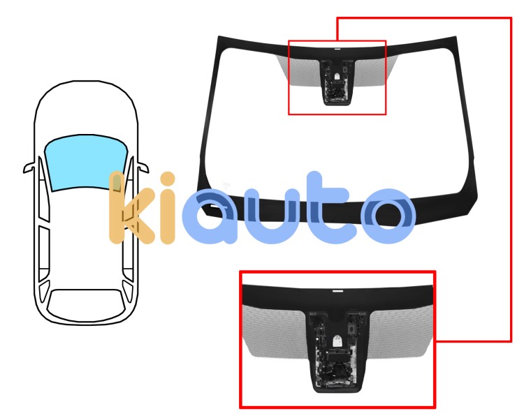 Parabrisas toyota corolla cross 2022-2025 delantero / verde / acustico / con soporte camara Eurocode 8448AGACV