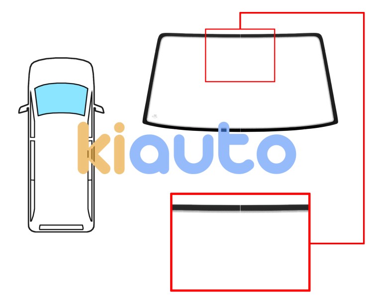 Parabrisas toyota hiace 1989-1996 delantero / verde Eurocode 8268AGN