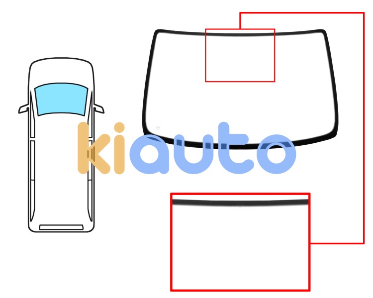 Parabrisas toyota hiace 1996-2006 delantero / verde Eurocode 8295AGN