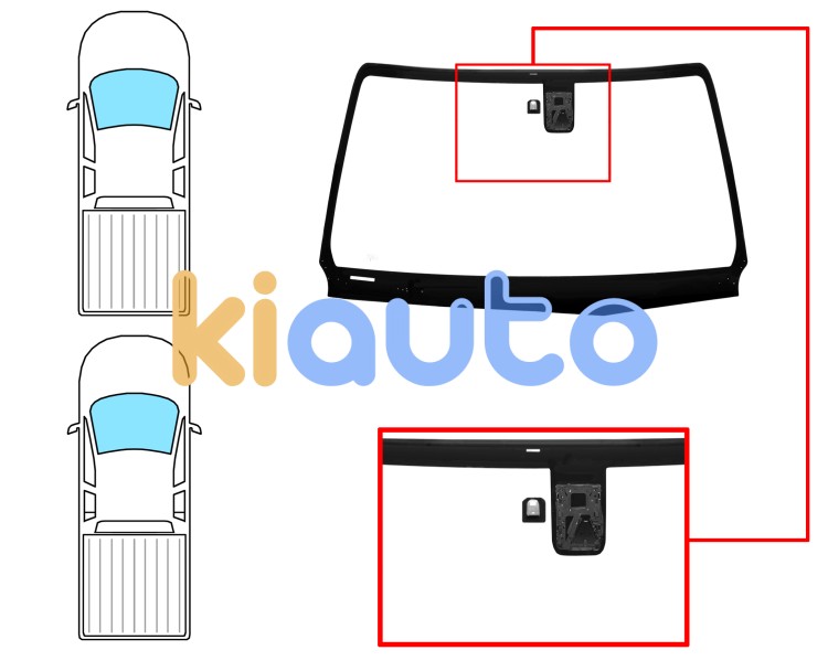 Parabrisas toyota hilux 2016-2021 2/4 puertas / delantero / verde / con base espejo / con soporte camara carril Eurocode 8424AGSC