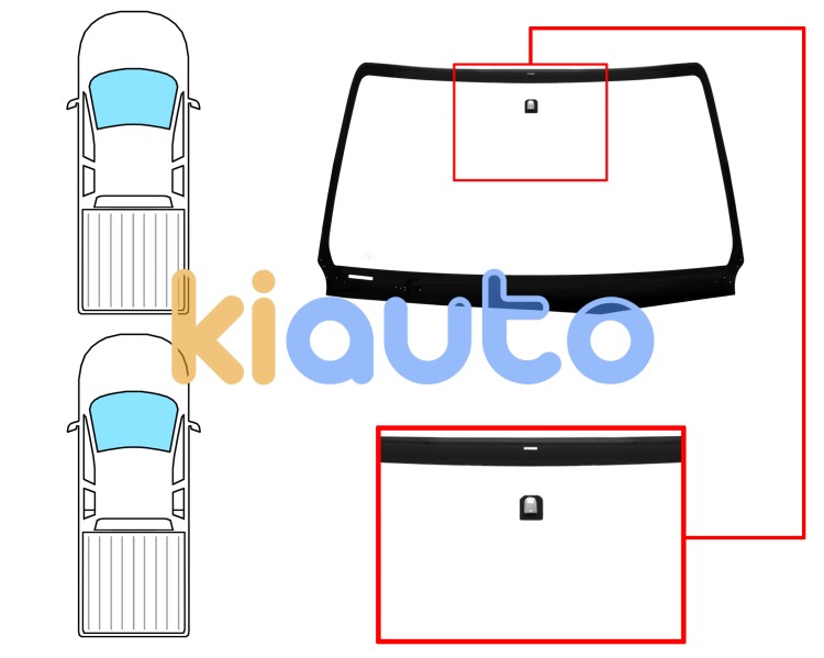 Parabrisas toyota hilux 2016-2021 2/4 puertas / delantero / verde / con base espejo Eurocode 8424AGSV