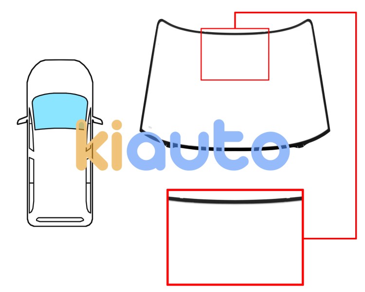 Parabrisas toyota previa 1990-2000 delantero / azul Eurocode 8276ABL