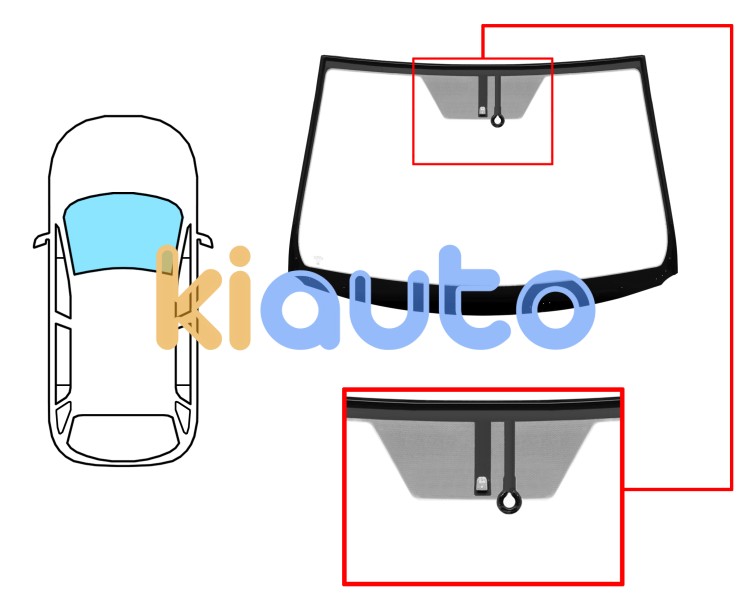 Parabrisas toyota verso 2009-2013 delantero / verde / con base espejo / con sensor / molduras premontadas Eurocode 8382AGSMZ1V