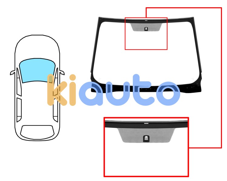 Parabrisas toyota verso s 2010-2015 delantero / verde / acustico / con base espejo Eurocode 8399AGAW