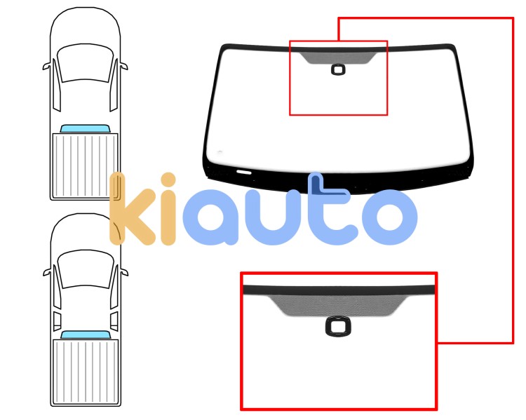 Parabrisas volkswagen amarok 2010-2016 2/4 puertas / delantero / verde / con sensor / molduras premontadas Eurocode 8609AGSMVW1C