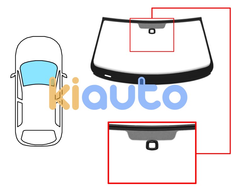 Parabrisas volkswagen beetle 2011-2019 3 puertas / delantero / verde / acustico / con sensor / molduras premontadas Eurocode 8617AGAMVWZ1B