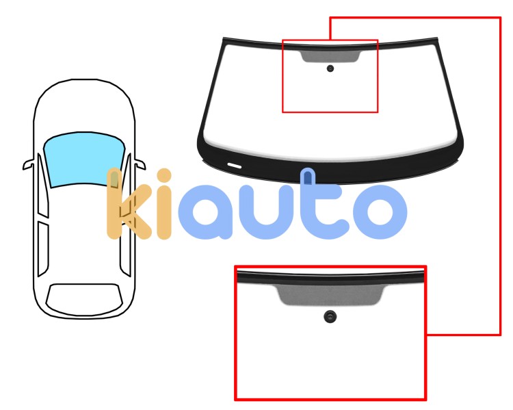 Parabrisas volkswagen beetle 2011-2019 3 puertas / delantero / verde / con base espejo / molduras premontadas Eurocode 8617AGSVWZ