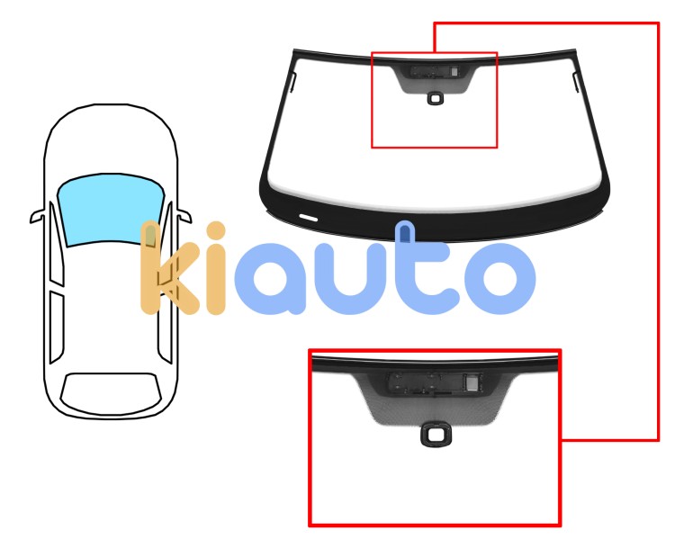Parabrisas volkswagen beetle 2011-2019 cabrio / delantero / verde / acustico / con sensor / antena / molduras premontadas Eurocode 8617AGAAIMVW1F