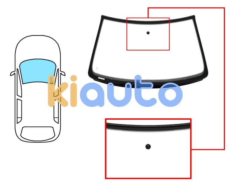 Parabrisas volkswagen bora 1997-2005 3/5 puertas / familiar / delantero / verde / con base espejo / molduras premontadas Eurocode 8558AGNVZ