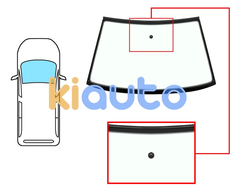 Parabrisas volkswagen caddy 1996-2004 delantero / verde / con base espejo / molduras premontadas Eurocode 7604AGNZ1J