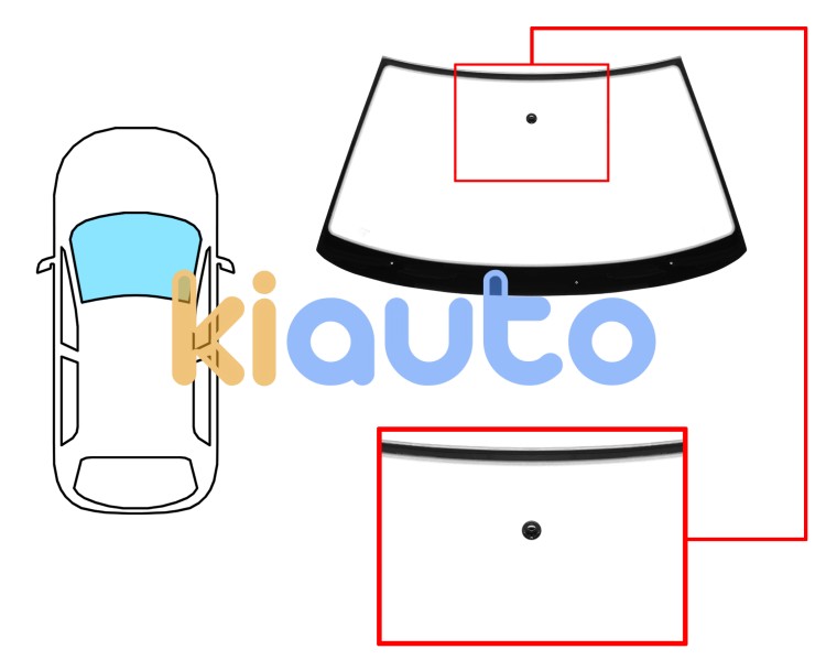 Parabrisas volkswagen golf iii 1992-1997 cabrio / delantero / verde / con base espejo / molduras premontadas Eurocode 8543AGNZ1C