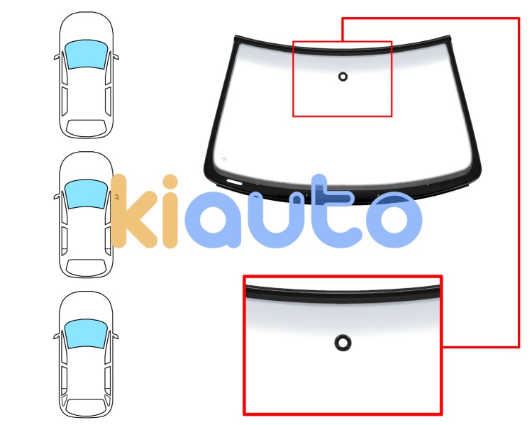 Parabrisas volkswagen golf iv 1997-2004 3/5 puertas / familiar / delantero / verde banda gris / con sensor / molduras premontadas Eurocode 8558AGNGYMZ
