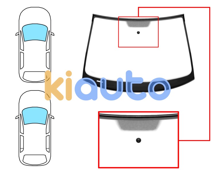 Parabrisas volkswagen golf vi 2008-2012 3/5 puertas / delantero / verde / acustico / con base espejo / molduras premontadas Eurocode 8600AGAVZ