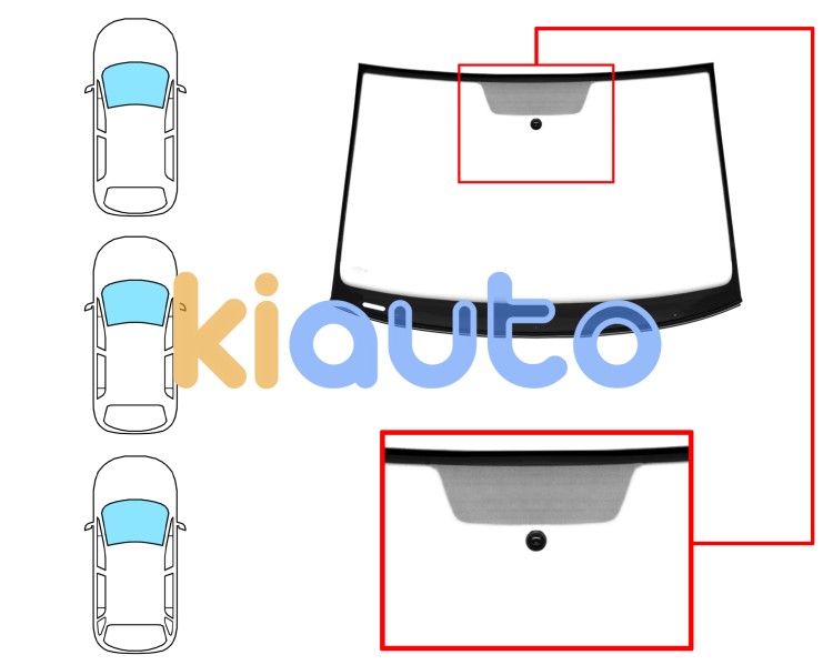 Parabrisas volkswagen golf vii 2012-2017 modelo panoramico / 3/5 puertas / familiar / delantero / verde / con base espejo / molduras premontadas Eurocode 8618AGSVZ1K