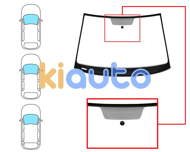 Parabrisas volkswagen golf vii 2017-2020 3/5 puertas / familiar / delantero / verde / con base espejo / molduras premontadas Eurocode 8618AGSVZ