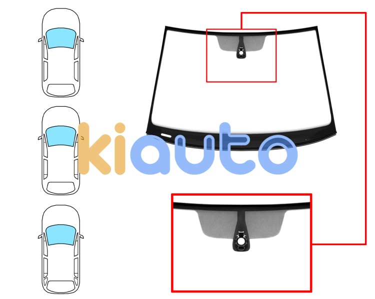 Parabrisas volkswagen golf vii 2017-2020 3/5 puertas / familiar / delantero / verde / con sensor modificado / molduras premontadas Eurocode 8618AGSMVZ6T
