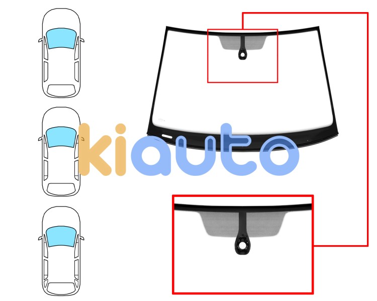 Parabrisas volkswagen golf vii 2017-2020 3/5 puertas / familiar / delantero / verde / con sensor / molduras premontadas Eurocode 8618AGSMVZ1P