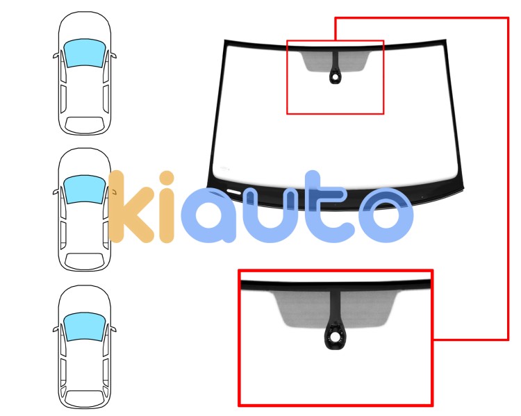 Parabrisas volkswagen golf vii 2017-2020 modelo panoramico / 3/5 puertas / familiar / delantero / verde / con sensor / molduras premontadas Eurocode 8618AGSMVZ6B