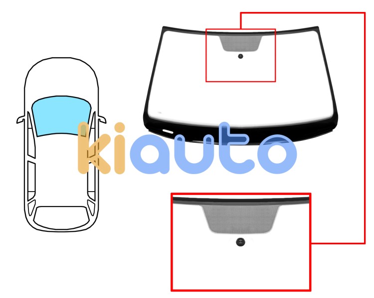 Parabrisas volkswagen jetta 2014-2019 delantero / verde / molduras premontadas Eurocode 8612AGSVZ