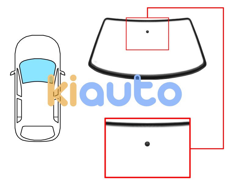 Parabrisas volkswagen passat 1995-1997 4 puertas / familiar / delantero / verde / con base espejo / molduras premontadas Eurocode 8535AGNZ2C