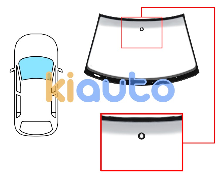 Parabrisas volkswagen passat 2000-2005 4 puertas / familiar / delantero / verde banda gris / con sensor / molduras premontadas Eurocode 8556AGNGYMVZ