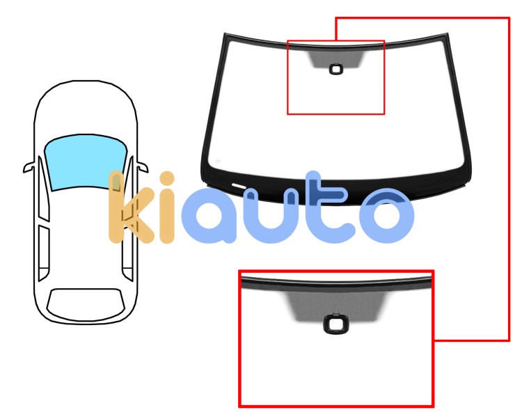 Parabrisas volkswagen passat cc 2008-2012 delantero / verde / acustico / con sensor cuadrado / molduras premontadas Eurocode 8598AGAMVW