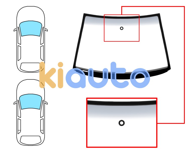 Parabrisas volkswagen polo 2001-2005 3/4/5 puertas / delantero / verde banda gris / con sensor / molduras premontadas Eurocode 8573AGSGYMVZ