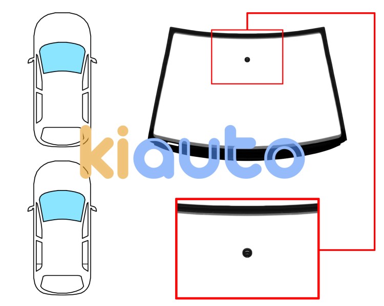 Parabrisas volkswagen polo 2001-2005 3/4/5 puertas / delantero / verde / con base espejo / molduras premontadas Eurocode 8573AGSVZ