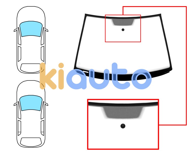 Parabrisas volkswagen polo 2005-2009 3/4/5 puertas / delantero / verde / con base espejo / molduras premontadas abajo Eurocode 8573AGSVZ6J