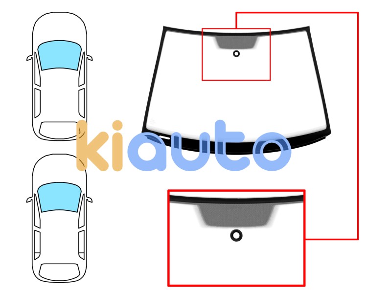 Parabrisas volkswagen polo 2005-2009 3/4/5 puertas / delantero / verde / con sensor / molduras premontadas abajo Eurocode 8573AGSMVZ6J
