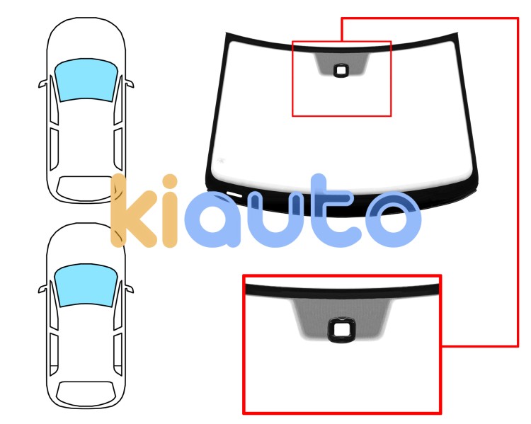 Parabrisas volkswagen polo 2009-2014 3/5 puertas / delantero / verde / con sensor / molduras premontadas Eurocode 8603AGSMVWZ1P