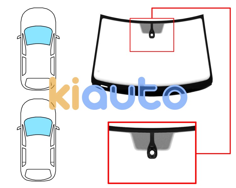 Parabrisas volkswagen polo 2014-2017 3/5 puertas / delantero / verde / acustico / con sensor modificado / molduras premontadas Eurocode 8603AGAMVWZ6T