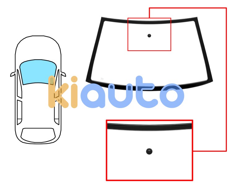 Parabrisas volkswagen polo classic / variant 1995-2002 delantero / verde / con base espejo / molduras premontadas Eurocode 7609AGNZ