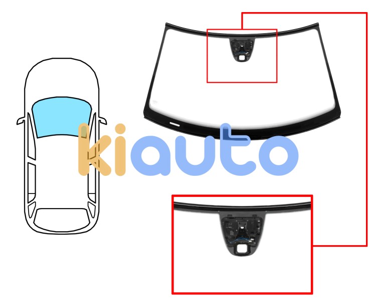 Parabrisas volkswagen tiguan 2011-2016 delantero / verde / con sensor cuadrado / con soporte camara / molduras premontadas Eurocode 8595AGACMVZ3P