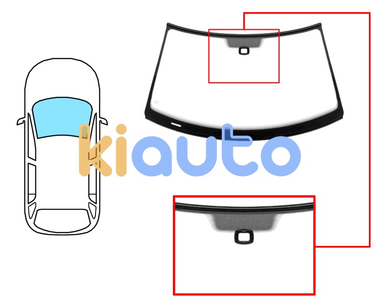 Parabrisas volkswagen tiguan 2011-2016 delantero / verde / con sensor cuadrado / molduras premontadas Eurocode 8595AGSMVZ1P