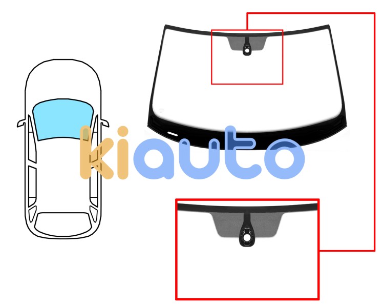 Parabrisas volkswagen tiguan 2020-2024 delantero / verde / acustico / con sensor / molduras premontadas Eurocode 8627AGAMVZ1C