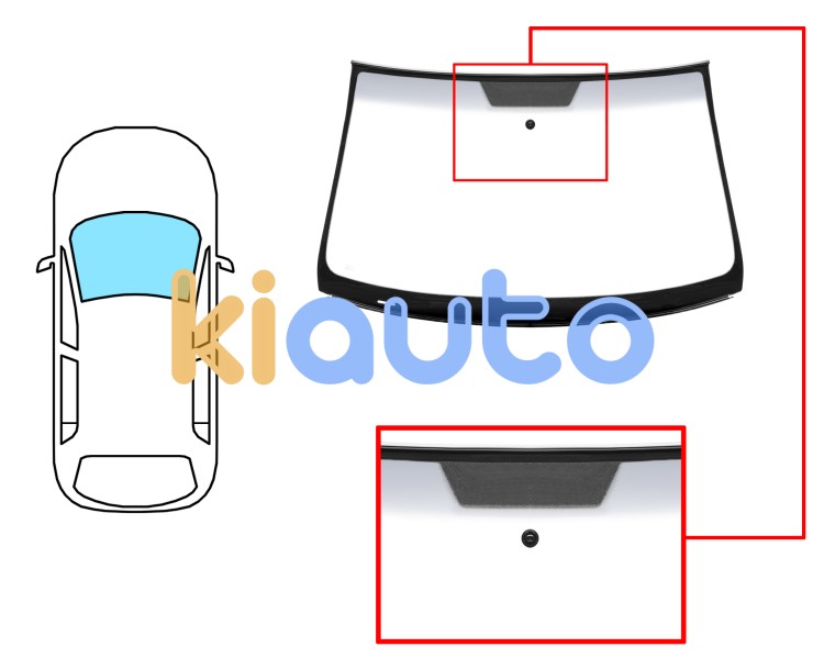 Parabrisas volkswagen touareg 2007-2010 delantero / verde banda gris / con base espejo / molduras premontadas Eurocode 8576AGSGYVZ