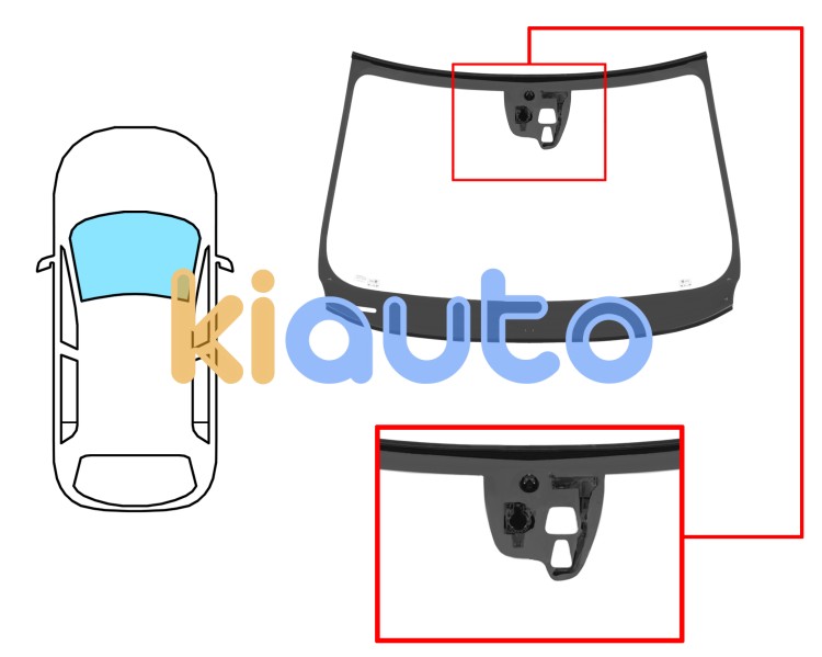 Parabrisas volvo s60 2014-2019 delantero / verde / con base espejo / con soporte camara / molduras premontadas Eurocode 8841AGNPVWZ7X