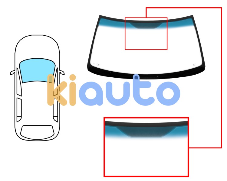 Parabrisas volvo s70 1997-2001 delantero / verde banda azul Eurocode 8827AGNBL