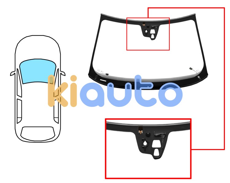 Parabrisas volvo s80 2013-2016 delantero / verde / termico / con base espejo / con sensor redondo / con soporte camara / molduras premontadas Eurocode 8836AGSHMPVW6X