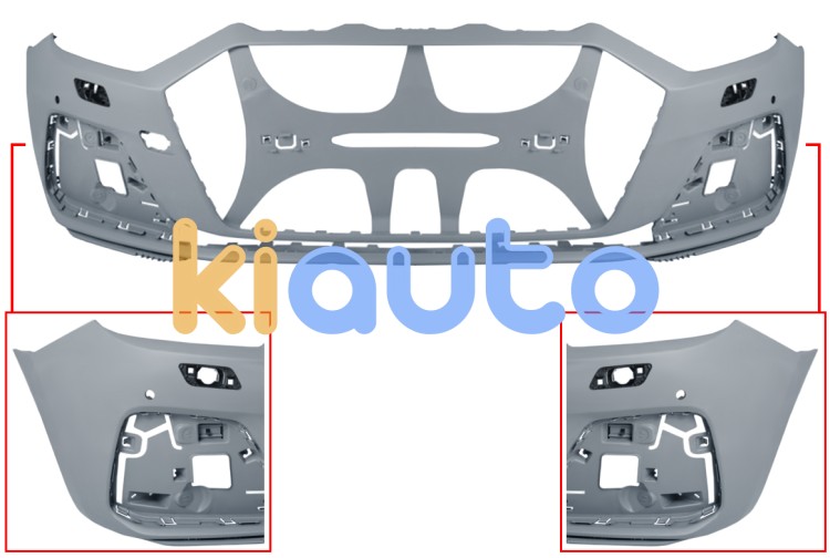 Parachoques audi a1 2018-> delantero / con lavafaros / con sensor / imprimado OE 82A807065DGRU