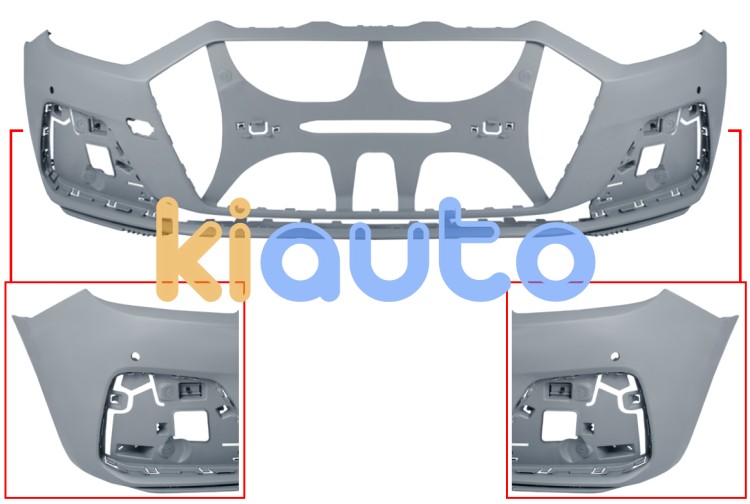 Parachoques audi a1 2018-> delantero / con sensor / imprimado OE 82A807065AGRU