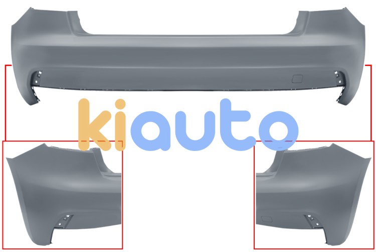 Parachoques audi a1 2018-> trasero / imprimado OE 82A807067GRU