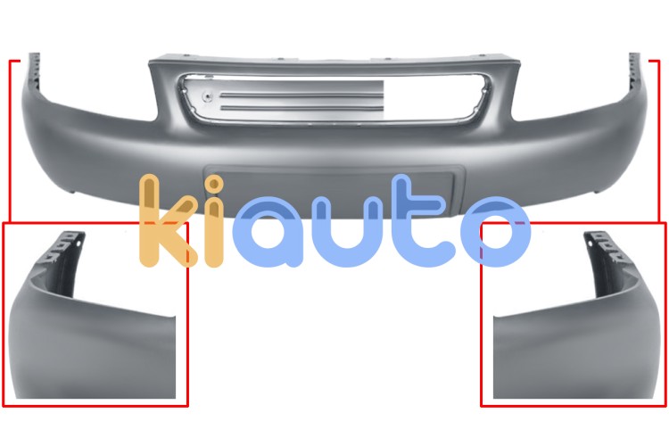 Parachoques audi a3 2000-2003 restyling delantero / imprimado OE 8L0807111ANGRU